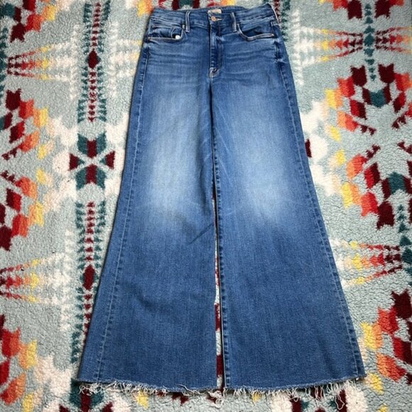 Mother the Roller fray wide leg jeans - Picture 3 of 14